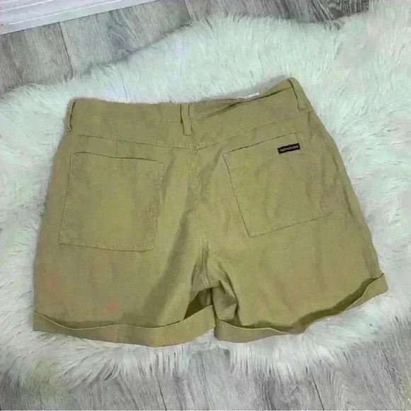 NWT Calvin Klein Jeans khaki tan utility pocket shorts sz 10 - Picture 7 of 7